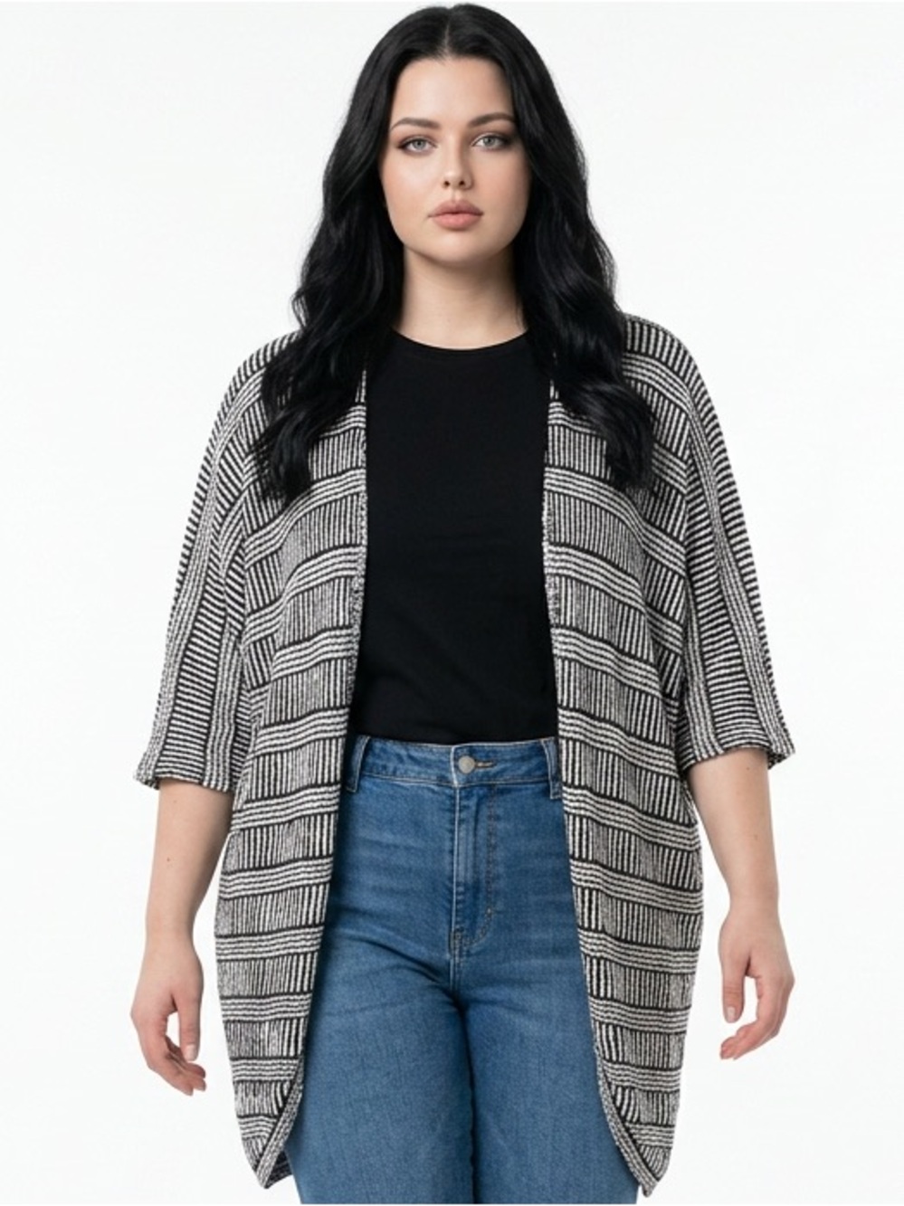 CHARMING CHARLIE | Kimono Style Cardigan Striped